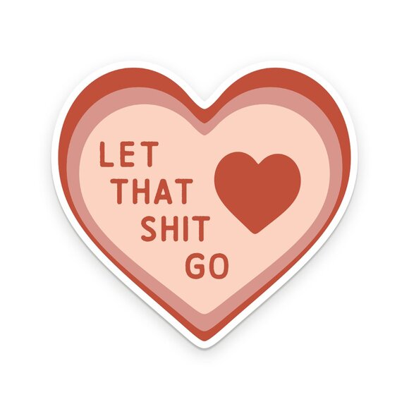 Heart-Shaped Motivational Vinyl Sticker - Picture 3 of 4